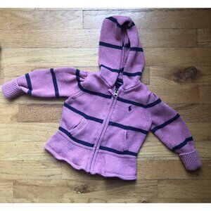 Ralph Lauren Polo 18M Zip Up Cardigan Sweater